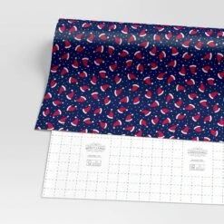30" 50 Sq Ft Christmas Roll Wrap Santa Hats On Navy - Wondershop™ -Wonder Shop USA GUEST bf68b76b 7be9 42c8 af41 07947d5bbdbe