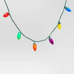 25ct LED C9 Classic Glow Indoor Outdoor Christmas String Lights With Green Wire - Wondershop™ -Wonder Shop USA GUEST bfb2a67d 4306 454b 9275 abb659518584