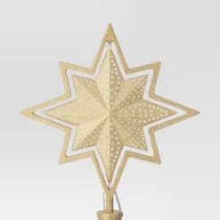 Christmas Lit Auto Rotating Star 8 Point Gold Tree Topper - Wondershop™ -Wonder Shop USA GUEST bfd87db7 5b2e 4192 9a46 fce35949323a
