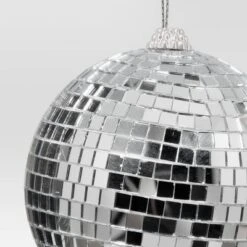 4" Christmas Disco Ball Ornament Silver - Wondershop™ -Wonder Shop USA GUEST c1e724b7 d523 4507 89cb 826461360050