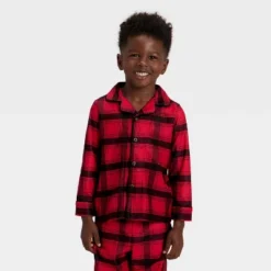 Toddler Plaid Long Sleeve Shirt And Pants Holiday Matching Family Pajama Set - Wondershop™ Red/Black -Wonder Shop USA GUEST c7a9e5b1 6825 460c 8a5b 569e81f7a938