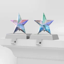 2pk Christmas Lit Iridescent Star Stocking Holder - Wondershop™ 8 2pk Christmas Lit Iridescent Star Stocking Holder - Wondershop™ -Wonder Shop USA GUEST cb3365da f1ca 4466 86c8 110838c14d11