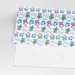 30" 50 Sq Ft Christmas Roll Wrap Character Snow Angels On Blue - Wondershop™ -Wonder Shop USA GUEST cc8d187d 3104 41b6 bd57 43322efad261