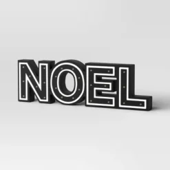 16"x4.75" Battery Operated Lit Wood 'Noel' Tabletop Sign - Wondershop™ Black 7 16"x4.75" Battery Operated Lit Wood 'Noel' Tabletop Sign - Wondershop™ Black -Wonder Shop USA GUEST cdb78b9b 79d1 4ca9 bf37 b97b1a1e8c0b
