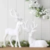 13.5" Christmas Flocked Standing Deer White - Wondershop™ -Wonder Shop USA GUEST ce5c1783 d99d 43cc ad0e 0f41c0b52bc7