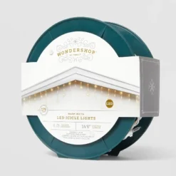 175ct LED Christmas Icicle Lights Spool Warm White With White Wire - Wondershop™ -Wonder Shop USA GUEST ceec7953 1a97 4b6a a5e1 0e765a4577d4