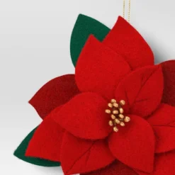 Christmas Fabric Poinsettia Ornament - Wondershop™ -Wonder Shop USA GUEST d0229bd6 2946 4e94 a2a0 b9ebf51cc121