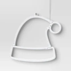 LED Battery Operated Christmas Neon Santa Hat Hangable Sign Red/White - Wondershop™ -Wonder Shop USA GUEST d06c5190 9cf3 43f8 9a11 f13d98621403