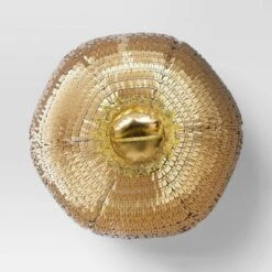 9"x11" 3D Christmas Disco Ball Shape Sequin Pillow Champagne Gold - Wondershop™ -Wonder Shop USA GUEST d0ec017c ed97 4430 b495 6f950403297b