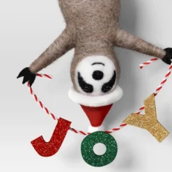 Christmas Felted Wool Sloth Joy Ornament - Wondershop™ -Wonder Shop USA GUEST d5199330 f66d 4aee b125 0e6cf0232607