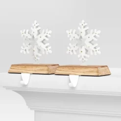 2pk Christmas Lit Snowflake Stocking Holder - Wondershop™ -Wonder Shop USA GUEST d9506c9d 88ba 496c 8aa0 49d36ef4c59e