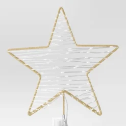 12.25" Lit-Led Champagne Star Twinkle Warm White Dewdrops Christmas Tree Topper - Wondershop™ -Wonder Shop USA GUEST dbe4e4d2 536e 40ff 96f8 e6a56bf0c763