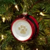 Glass Santa Belt Pet Bowl With Glittered Paw Print Christmas Tree Ornament Red/Black/Gold - Wondershop™: Indoor Decor -Wonder Shop USA GUEST de6b9fc4 89d7 424a 9f79 23b05b5efa52