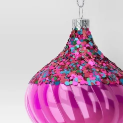 Christmas Swirl Onion Hot Pink Ornament - Wondershop™ -Wonder Shop USA GUEST dfb6afa3 5f85 41ce ad84 7ad6456b4bd5