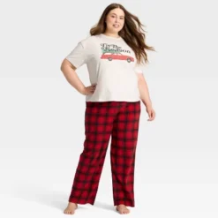 Women's "Tis The Season" Short Sleeve Holiday Matching Family Pajama Shirt - Wondershop™ Cream -Wonder Shop USA GUEST dfc662fd 377d 4651 8e36 971a08d5a505