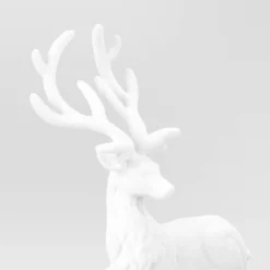 10.25" Christmas Flocked Sitting Deer White - Wondershop™ -Wonder Shop USA GUEST e239fa37 9d9c 4047 a9c0 cdae26aa4426