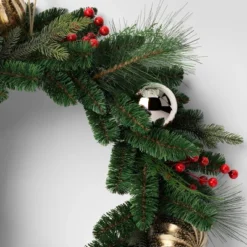 28" Decorated Mixed Greenery Artificial Christmas Wreath Green - Wondershop™ -Wonder Shop USA GUEST e6a73214 64c1 4ebb 8d53 231c44d7b48b