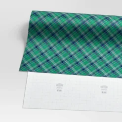 40" 125 Sq Ft Christmas Roll Wrap Green/Blue Plaid - Wondershop™ -Wonder Shop USA GUEST ea48c0e7 8630 4a2d 86e5 7d9204a70b5f