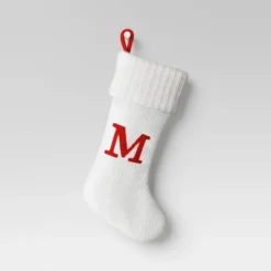 Knit Monogram Christmas Stocking White - Wondershop™ -Wonder Shop USA GUEST ea931c04 1c18 4a27 aaaa dd353950034b