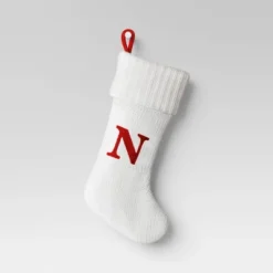 Knit Monogram Christmas Stocking White - Wondershop™ -Wonder Shop USA GUEST eecef5bb a9a9 4cf4 88f3 b7bb49d062fa