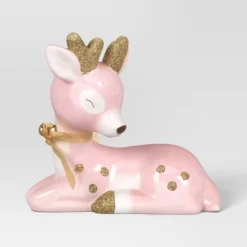 Christmas Ceramic Sitting Deer Décor Pink - Wondershop™ -Wonder Shop USA GUEST f09051a3 eba0 4f33 bff2 2f6906f576fb