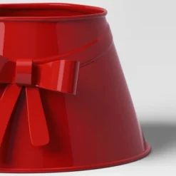 7" Christmas Metal Mini Tree Collar With Bow Red - Wondershop™ -Wonder Shop USA GUEST f0f5e1ae 445a 4bac 8f94 2d7c31acb501