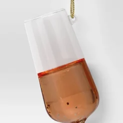 4.5" Christmas Glass Champagne Ornament - Wondershop™ -Wonder Shop USA GUEST f168c8e8 38d2 4630 9cc9 3b9a419aabb6