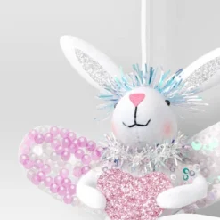 4.5" Christmas Pink Bunny With Wings Ornament - Wondershop™ -Wonder Shop USA GUEST f4a4ab73 0a70 4e13 8e40 6905a0eb7008