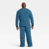 Men's Hanukkah Ribbed Long Sleeve Shirt And Pants Holiday Matching Family Pajama Set - Wondershop™ Blue -Wonder Shop USA GUEST f9654cab e503 4016 9da3 2704e4afec74
