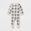 Baby Plaid Ribbed Holiday Matching Family Footed Pajama - Wondershop™ Cream -Wonder Shop USA GUEST f9b78697 7dfe 41bd 8c20 427c10fd9466