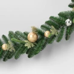 6' Decorated Mixed Greenery Christmas Artificial Garland Green/Champagne Gold - Wondershop™ -Wonder Shop USA GUEST fb6d983d e9aa 4772 97fb 41eb8d9414f2