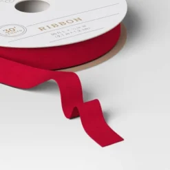 30' Christmas Premium Ribbon Dark Pink Faux Velvet- Wondershop™ -Wonder Shop USA GUEST fc6c1719 6213 4ec3 b51f fadec3901f27