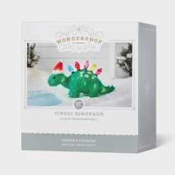 15" Incandescent Tinsel Dinosaur With Santa Hat Christmas Novelty Sculpture Light - Wondershop™ -Wonder Shop USA GUEST ff89238c a5d4 4a7e b1fc eac9f99c2c96